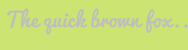 Image with Font Color BEBEBE and Background Color CCE472